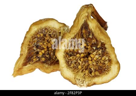 dried wild fig isolated on white background Stock Photo