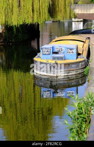 Regen't Canal by Victoria Park, HAckney, East London, London, United Kingdom Stock Photo