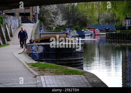 Regen't Canal by Victoria Park, HAckney, East London, London, United Kingdom Stock Photo