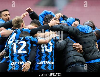 Milan, Italy. 11th Apr, 2021. Photo FCI/Fabrizio Carabelli/LiveMedia Credit: Independent Photo Agency/Alamy Live News Stock Photo