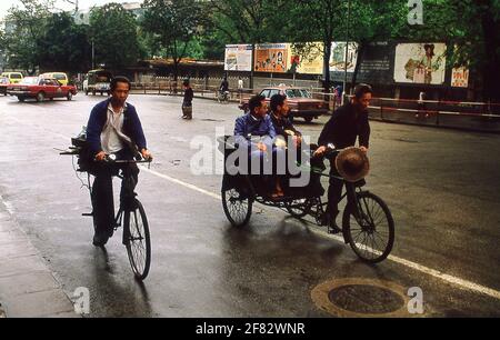 Street scenes of Guangzhou China 1985 Stock Photo