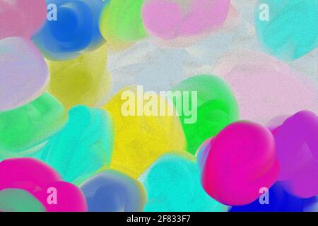 Multi-colored bright brush strokes. beautiful background modern art. Stock Photo