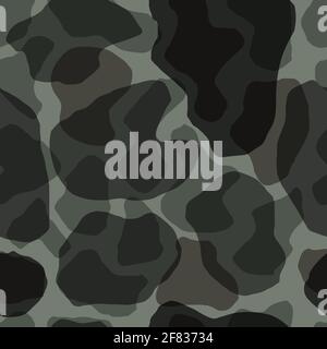 Camouflage seamless abstract pattern with spots. Camo background. Geometric vector pattern Stock Vector