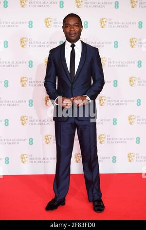 David Oyelowo arrives for the EE BAFTA Film Awards at the Royal Albert Hall in London. Picture date: Sunday April 11, 2021. Stock Photo