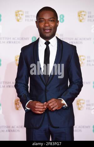 David Oyelowo arrives for the EE BAFTA Film Awards at the Royal Albert Hall in London. Picture date: Sunday April 11, 2021. Stock Photo