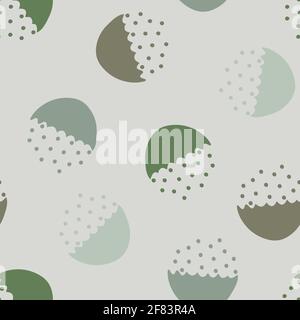 Seamless vector pattern abstract fashion textile with grey colours. Simple textured wallpaper design with blues and green. Stock Vector