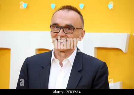 LONDON, UNITED KINGDOM - Jun 18, 2019: Danny Boyle attends the UK film premiere of 'Yesterday' at the Odeon Luxe, Leicester Square on 18 June, 2019 in Stock Photo
