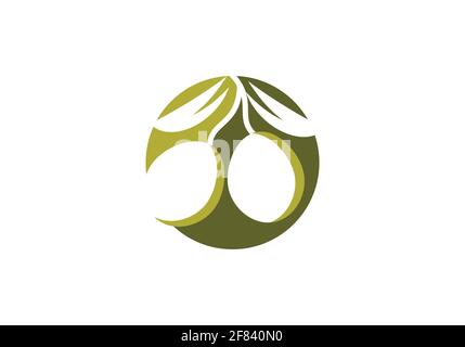 olive oil logo or icon design vector template Stock Vector