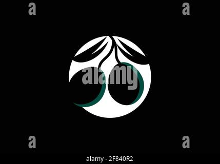 olive oil logo or icon design vector template Stock Vector