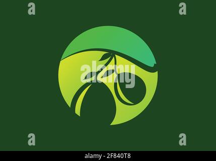 olive oil logo or icon design vector template Stock Vector