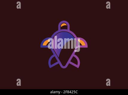 Turtle Logo design Vector Illustration template Stock Vector