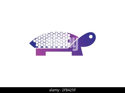Turtle Logo design Vector Illustration template Stock Vector