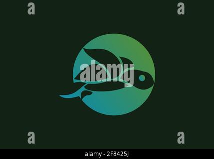 Turtle Logo design Vector Illustration template Stock Vector