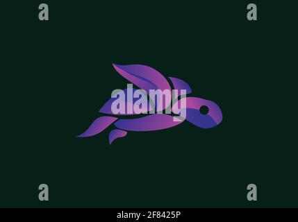 Turtle Logo design Vector Illustration template Stock Vector