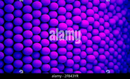 Abstract background ultraviolet with capsules. grouped elements organized with red dot highlighted, background for illustration in colors purple, pink Stock Photo