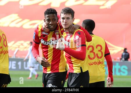 Clement Michelin 13 Lens During The French Championship Ligue 1.
