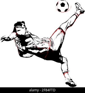 soccer player vector Stock Vector Image & Art - Alamy