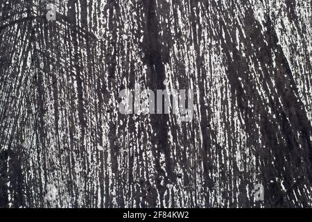 Dark scratched metal. Dark metal background. Empty space. Stock Photo