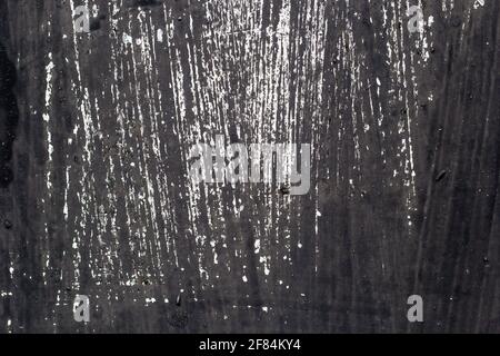 Dark scratched metal. Dark metal background. Empty space. Stock Photo