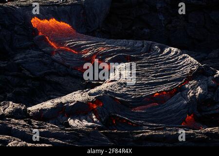 Detail of lava river in a lava field, Fagradalsfjall volcano, Iceland Stock  Photo - Alamy