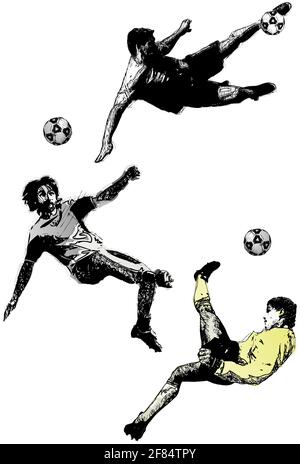 soccer players illustration - vector Stock Vector Image & Art - Alamy