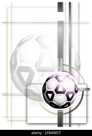 soccer poster background Stock Vector