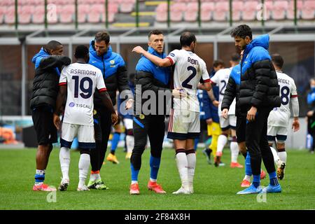 Milan, Italy. 11th Apr, 2021. Ivan Perisic of Inter Milan seen after the Serie A match between Inter Milan and Cagliari Calcio at the San Siro in Milan, Italy. (Photo Credit: Gonzales Photo/Alamy Live News Stock Photo