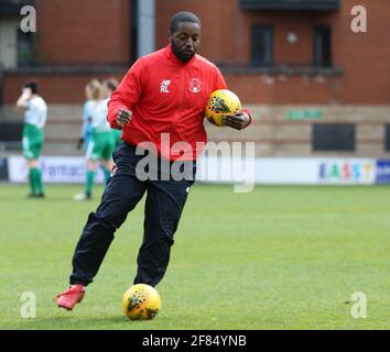 London, UK. 11th Apr, 2021. LONDON, ENGLAND - APRIL 11: Robin Letty during The Vitality Women's FA Cup Third Round Proper between Leyton Orient Women and Chichester & Selsey Ladies at Breyer Group Stadium, Brisbane Road, London UK on 11th April 2021 Credit: Action Foto Sport/Alamy Live News