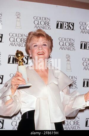 Angela Lansbury at the 49th Annual Golden Globe Awards at Beverly Hilton Hotel in Beverly Hills, California January 18, 1992. Credit: Ralph Dominguez/MediaPunch Stock Photo