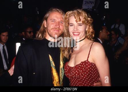 Geena Davis and Renny Harlin at the Screening of Cliffhanger May 26 ...