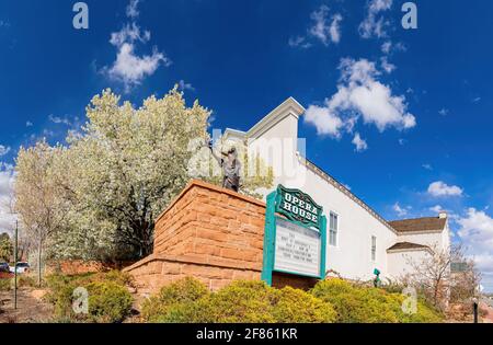 Utah, MAR 15, 2021 - Exterior view of the Opera House Stock Photo