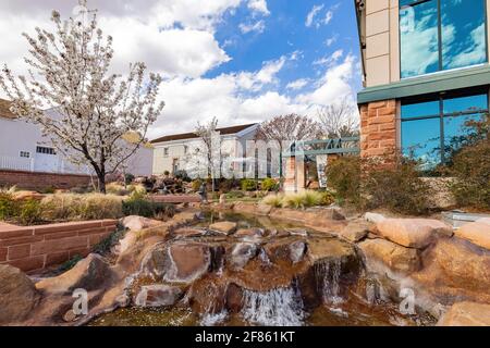 Utah, MAR 15, 2021 - Exterior view of the St George Art Museum Stock Photo