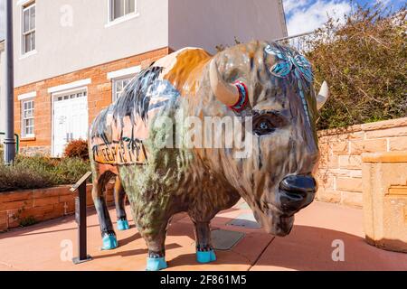 Utah, MAR 15, 2021 - Exterior view of the St George Art Museum Stock Photo