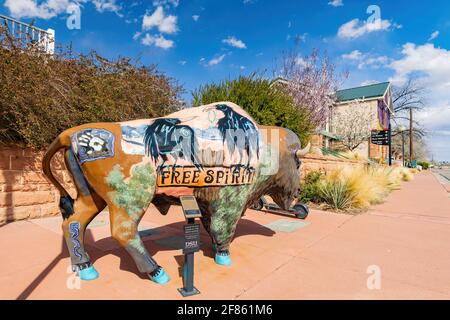 Utah, MAR 15, 2021 - Exterior view of the St George Art Museum Stock Photo