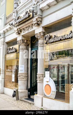 Restaurant Pastelaria Versailles in Lisbon, Portugal Stock Photo