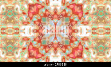 Abstract symmetrical multicolored patterned background. Stock Photo
