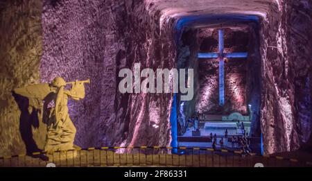 Salt Cathedral of Zipaquirá near Bogota, Colombia Stock Photo