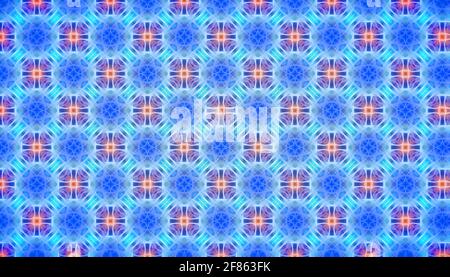Abstract symmetrical multicolored patterned background. Stock Photo