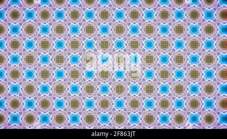 Abstract symmetrical multicolored patterned background. Stock Photo
