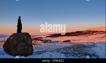 Lady Uthlid in the morning  Taken at @Uthlid, Iceland Stock Photo