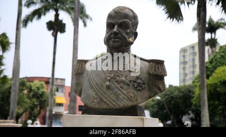 salvador, bahia, brazil - january 6, 2021: sculpture of Dom Joao VI, king of Portugal is seen in the city of Salvador. Stock Photo