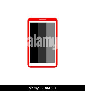 Mobile smart phone  mobile template digital device communication gadget vector illustration vector design. Stock Vector