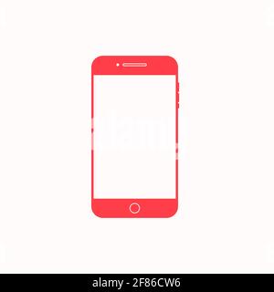 Mobile smart phone  mobile template digital device communication gadget vector illustration vector design. Stock Vector