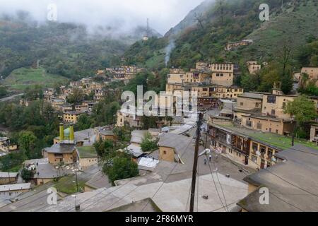 The historical village Masuleh, Gilan Province, Iran Stock Photo