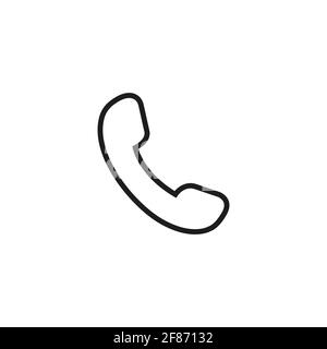 Contact us.Telephone, communication. icon in flat style.  Stock Vector