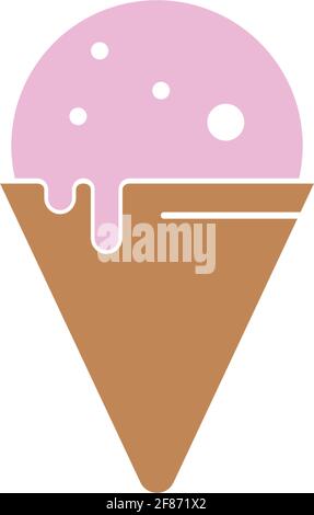 Ice cream logo icon design  vector template Stock Vector