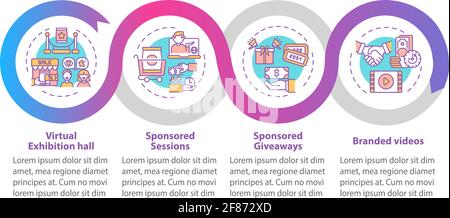 Sponsorship VE vector infographic template Stock Vector