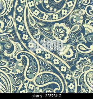 Seamless Paisley pattern. Floral vector illustration Stock Vector