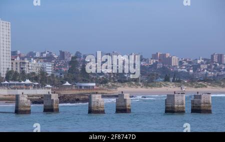 Port Elizabeth, South Africa - images of the city taken from the Pier on Humewood beach Stock Photo