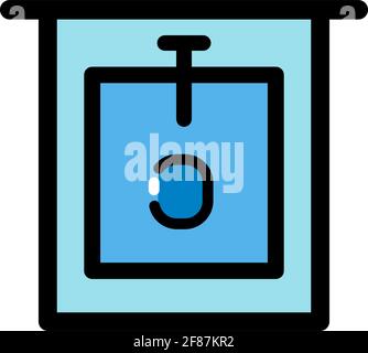 Bidet color icon in simple style isolated vector isolated on white background Stock Vector